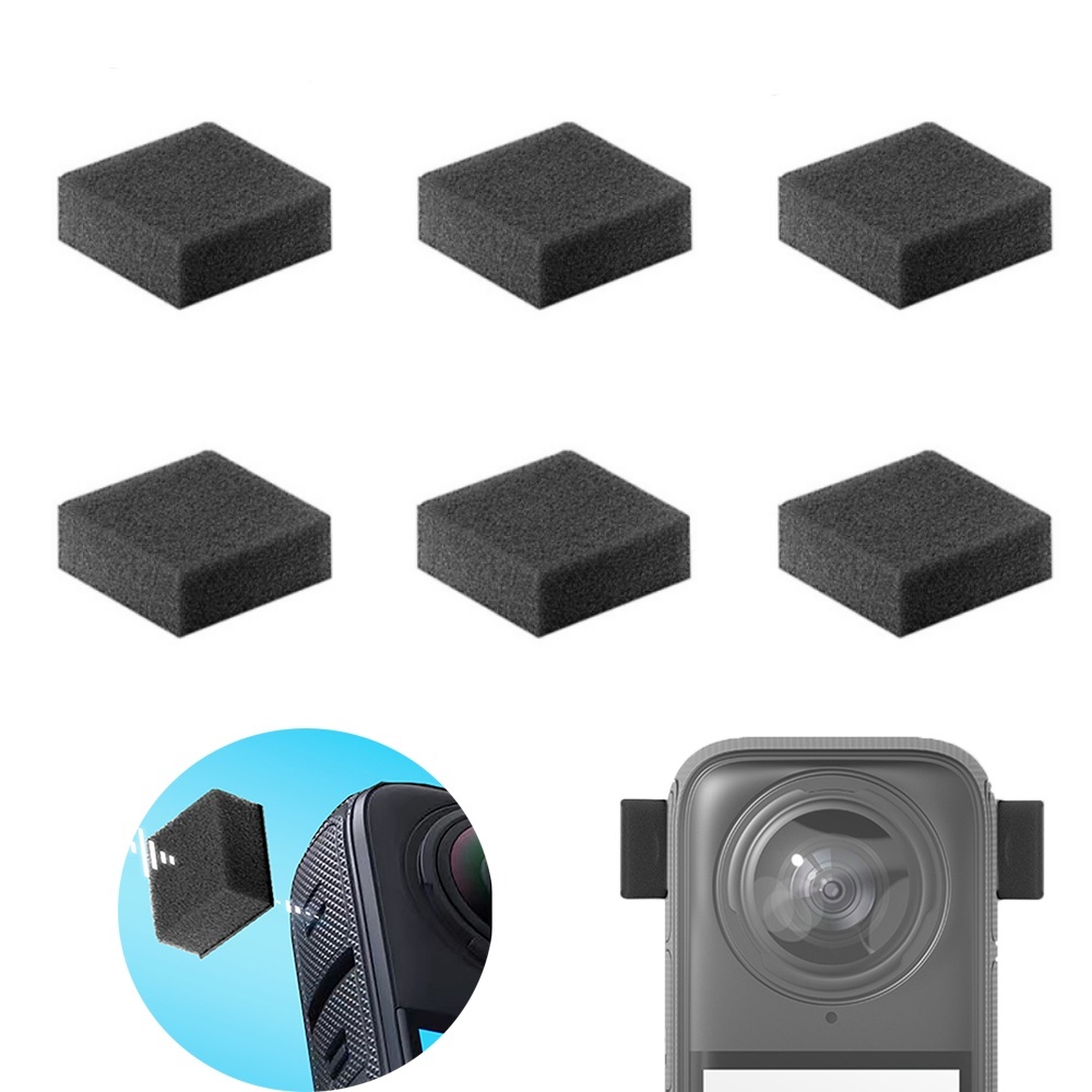 Insta360 Camera X3 - 6 pezzi microfono parabrezza per Insta360