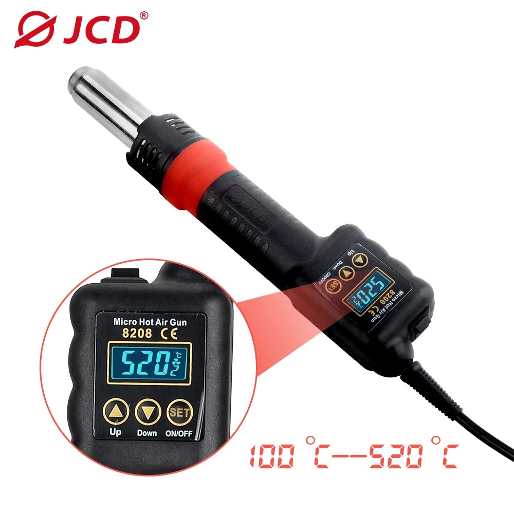 JCD Micro Hot Air Gun 8208 750 - Hot Air Station 858 recensione e prezzo